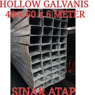 👍 BESI HOLLOW GALVANIS 40x60 TEBAL 1.2 MM PANJANG 6 M