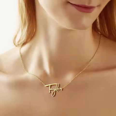 Taylor Album Song Title Necklace Stainless Steel Jewelry All too Well 1989 Signature Necklace Gift F