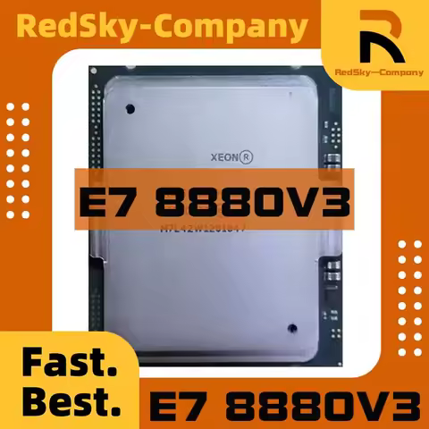 1pcs Perfect test E7-8880V3 CPU 18-cores 2.30GHZ 45MB 22nm LGA2011 E7 8880V3 processor