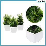 Room Fake Potted Plant Artificial Greenery Small Faux Plants for Bedroom Office  luodike