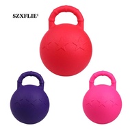 [Szxflie1] Heavy Duty Equine , Horses  Dogs  Stable And Yard Toy with Handle And Fruit Scented