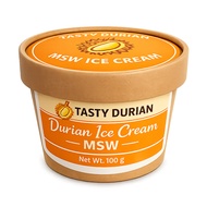 MSW Durian Ice Cream 100g | Real Musang King Durian | Tasty Durian