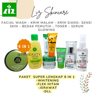 PAKET LENGKAP 8 in 1 Liz Skincare Glowing Cerah dr listiani / Liz Skincare Facial Wash - Liz Skin Wh