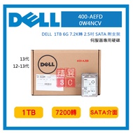 DELL Server Dedicated 400-AEFD 1TB 6G 7.2K To 2.5 Inch SATA With Bracket Box 0W4NCV