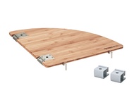 SNOW PEAK IGT MULTI FUNCTION CORNER TABLE L BAMBOO (TR)