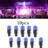 Connector Adapter Ohm Plug Replace Speaker 10PCS 4 Pin 69X30X26mm ABS Shell