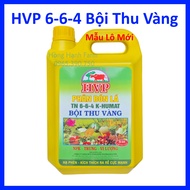 Phân bón lá HVP BỘI THU VÀNG 6-6-4 K-Humat Trung vi lượng (Can 5 lít) - Can Vàng & Can Đen