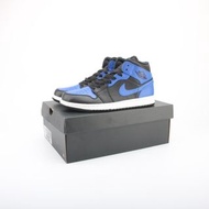 Nike Air Jordan 1 Mid 藍黑配色 男女子休閒籃球鞋 35-46碼