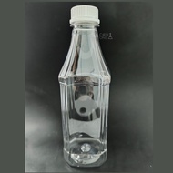PET Square Juice Bottle 1 litre/1000ml Wide Mouth Water Bottle