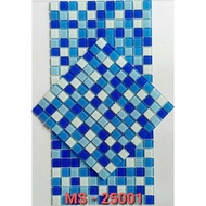 Glass mosaic tiles for home decoration and swimming pool tiles