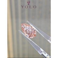 YOLO Lab-grown diamond Pear 5.09ct Fancy vivid Pink--8791965665834