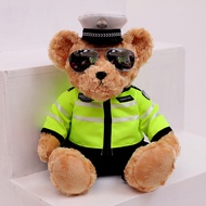 Police Bear Traffic Police Bear Police Bear Creative Doll Traffic Plush Toy Professional Bear Sunglasses Teddy