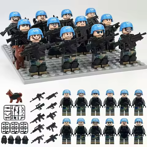 M8163 World peacekeepers miniature cross-border wholesale children assemble small particles building