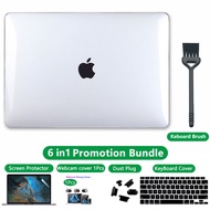 [6 in 1] Set 2021 new Crystal Transparent Case for 2021 2022 2023 macbook Pro 14 inch M1 Pro/M1 max 