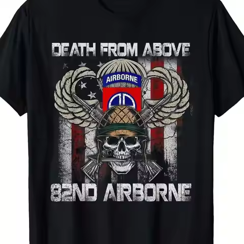 Death From Above Veteran T Shirt 82nd Airborne Division