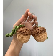 Wool Acorn | Handmade acorn keychain