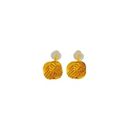 999 Pure Gold Prosperity Stud Earrings