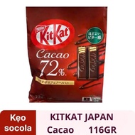KẸO SOCOLA KITKAT NHẬT CACAO 72% GÓI 116GR NHẬP KHẨU NHẬT A