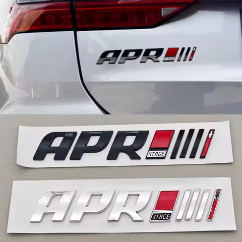 3D ABS Car Styling APR Stage III Emblem Auto Tail Side Sticker Badge Decals For Volkswagen CC Golf 6