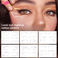 For Silver Face Sticker Waterproof Self Adhesive Makeup Shadow Tattoo Jewels Temporary Face Y7t3