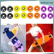 [AmlesoMY] 4 Pieces Skateboard Wheels Longboard Wheels Cruiser Wheels Roller Wheels with PU Material