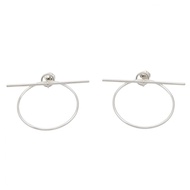 【二手】愛馬仕 HERMES 耳環 Loop MM 耳環 925 純銀 Loop MM 耳環 女士二手 A