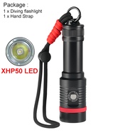 Asafee AF18D 1200LM Powerful Backup Diving Flashlight XHP50 LED Professional Scuba Light Portable Di