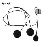 々 MVIBO Speaker Accessories Plug Earphone Stereo Suit for GEARELEC X5 Motorcycle Intercom Interphone