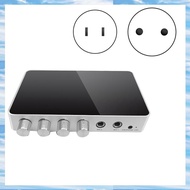 KM200 4K Karaoke Sound Mixer Audio Mixer Dual Microphone Input Volume Adjustment for Stage KTV Room