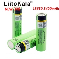 LiitoKala Original New Battery NCR 18650B 3.7v 3400mAh 18650 Lithium Rechargeable Battery Flat Head