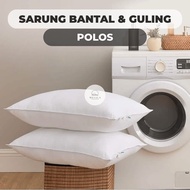 Jumbo Zippered Pillowcase 50x70 55x75 50x80 cm | Plain Pillow Case