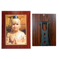 Ai Khai Chedi Temple Ask For Worship Picture With Frame Resin Coating Ready To Or As A Souvenir AS1