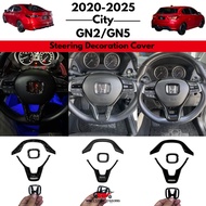 Honda City Gn/Gn2/Gn5 2020-2025 Carbon Trim/Forged Carbon Steering Wheel Cover Decoration Cover
