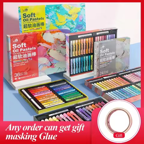 Kuelox Professional Heavy Color Oil Pastel Drawing Painting Super Soft Oil Pastel For Art School Sta