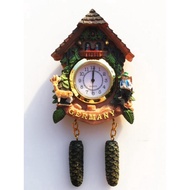 Decoration-germany Three-Dimensional Clock Wooden House Pine Cone Cuckoo Clock Tourist Souvenir Decoration Crafts Gift Magnet Refrigerator Sticker