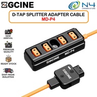 ZGCINE MD-P4 D-Tap to 4 D-Tap One Point Four Splitter Adapter Cable Male D-Tap to 4-Port Female Hub 