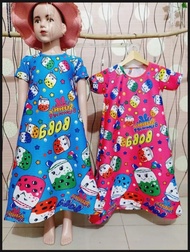 DRES BOBA TURUN NAIK VIRAL TIK TOK 2022 / DRESS VIRAL NAIK TURUN DASTER ANAK UKURAN 2-9 TAHUN MOTIF 