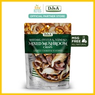 DJ&A Mixed Mushroom Crisps Shiitake, Nameko & Oyster 30g (All Natural, No Added MSG, No GMO)