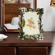 [chulisia] 3.5x5 Picture Frame, Floral Picture Frame, 3.5x5 Metal Picture Frame, Flower Photo Frame 