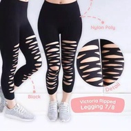 Ripped Leggings 7/8/women's Leggings/Short Leggings