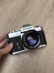 Konica Autoreflex T3 35mm SLR Film Camera with Hexanon AR 50mm f1.7 Lens