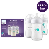 Bình Sữa Philips Avent Response BPA Free Họa Tiết Voi Xanh Dung Tích 260ml