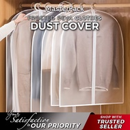 1 PCS Clothes Dust Cover Zipper Protective Bag Frosted Coat Cover Washable Hanging Garment Storage B
