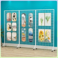 Fold Display Stand Kindergarten Works Display Stand Iron Grid Grid Painting Calligraphy Exhibition S