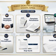 Complete Document Package for Your Business, KBLI 2025 Edition, Agreement Template, Kop Letter Offer