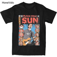 HONEVIDIC Unique Black Hole Sun Soundgarden T Shirt Men Women's Pure Cotton Tees Shirt Gift Idea Clo
