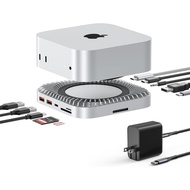 RayCue 40G Mac mini M4 Dock & Stand dengan Penutup SSD NVMe 8T, 2X USB-A 3.2 10Gbps, USB-C 3.2 10Gbp
