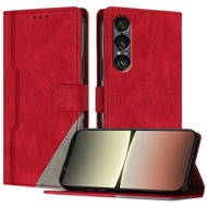 Ready stock Color Matching Buckle Clasp Vegan Leather Phone Case For Sony Xperia 10 VII/Sony Xperia 