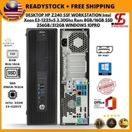 DESKTOP HP Z240 SSF WORKSTATION Intel Xeon E3-1225v5 3.30Ghz Ram 8GB/16GB SSD 256GB/512GB WINDOWS 10