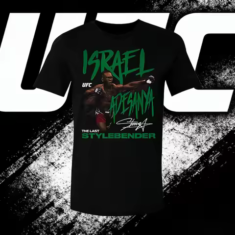 The 2026 Summer Pure Cotton T-shirt Themed By UFC Player "Style Creator" Israel Adesanya Is Suitable